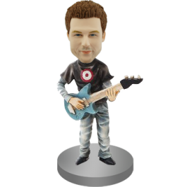 Rock Guitar Player Bobblehead