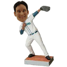 Seattle Baseball Man Custom Bobblehead