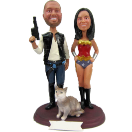 Star Wars and Wonder Woman Cake Topper