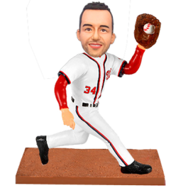 Washington Baseball Man Custom Bobblehead