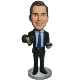 Working Out Accounter Custom Bobble