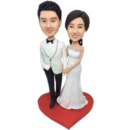 Young Couple Wedding Cake Topper