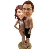 Bikini Bride and Swinning Suit Couple