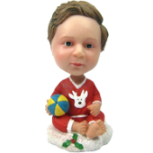 Personalized Christmas Bobble Head for Baby