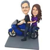 Couple on Motorcycle