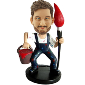 All the painters love to have a funny and unique gift as his birthday or Christmas keepsake. This artist bobble head is perfect gift to satisfy him.