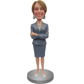 Custom Bobblehead Business Suit Lady