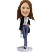 Custom Bobblehead Stylish Girl