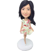 Custom Fashion Girl Bobble Head