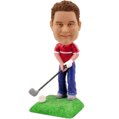Custom Golfing Buddy Bobblehead