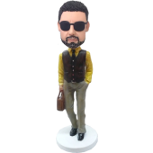 Customized Bobble Head Sylish Man