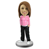 Customized bobblehead Hiphop Girl