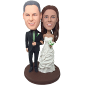 Geen Tie Wedding Cake Topper