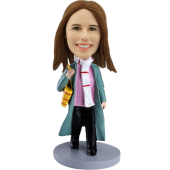 Personalized Bobblehead Shopping Girl