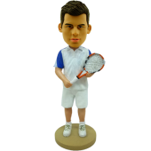 Personalized Bobblehead Tennis Man