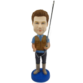 Personalized Fisher Bobblehead