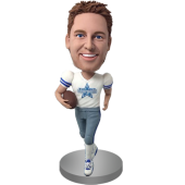 Personalized Football Buddy Bobble Head