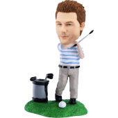 Personalized golfing bobblehead