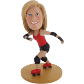 Roller Skating Bobblehead