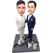 Same Sex Marine Wedding Cake Topper