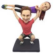 Strong Man Wedding Cake Topper