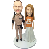 Traveler and Football Fan Bobbleheads
