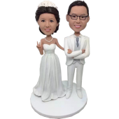 White Suit Wedding