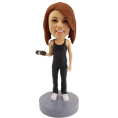 Working Out Girl Custom Bobblehead
