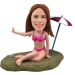 Sexy Beach Lady Customized Bobble Head
