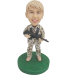 Customized Army Bobblehead With Machine Gun