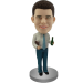 Custom Bobble Head of Boss With Beer and Binder