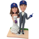 Baseball Fans Wedding Bobbleheads