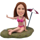 Sexy Beach Lady Customized Bobble Head