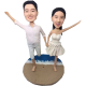 Beach Wedding Bobble Heads