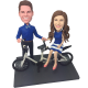 Bicycle Couple Custom Bobbles