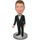 Black Suit Groomsman Bobblehead