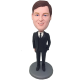 Black Tie Groomsman Bobble Head