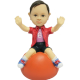 Boy on Bouncing Ball Custom Bobblehead