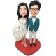 Bride Carring Dress Wedding Bobbles