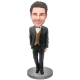 Brown Vest Groomsman Bobblehead
