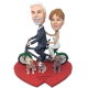 Bycicle Couple Wedding Bobbleheads