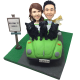 Couple in Car Bobbles