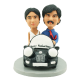 Couple in Car Custom Bobbles