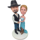 Cowboy Wedding Bobble Heads