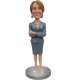 Custom Bobblehead Business Suit Lady