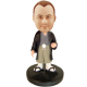 Bobble Head of Warrior in Japanese Costume