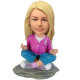 Personalized Female Meditating Bobble Head
