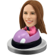 Custom Purple Bumper Car Bobblehead