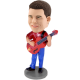Custom Red Guitar Bobblehead