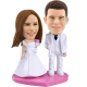 Custom White Tie Wedding Bobble head